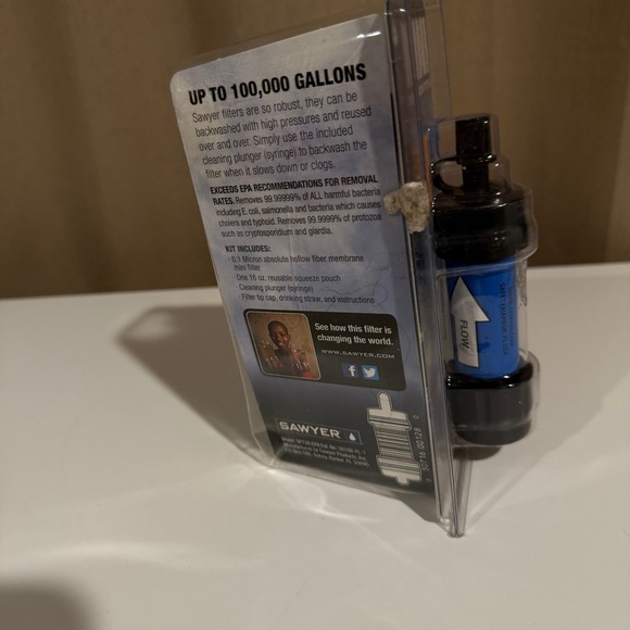 Sawyer Mini Water Filtration System Portable Water Purifier Filter Survival - Picture 4 of 5